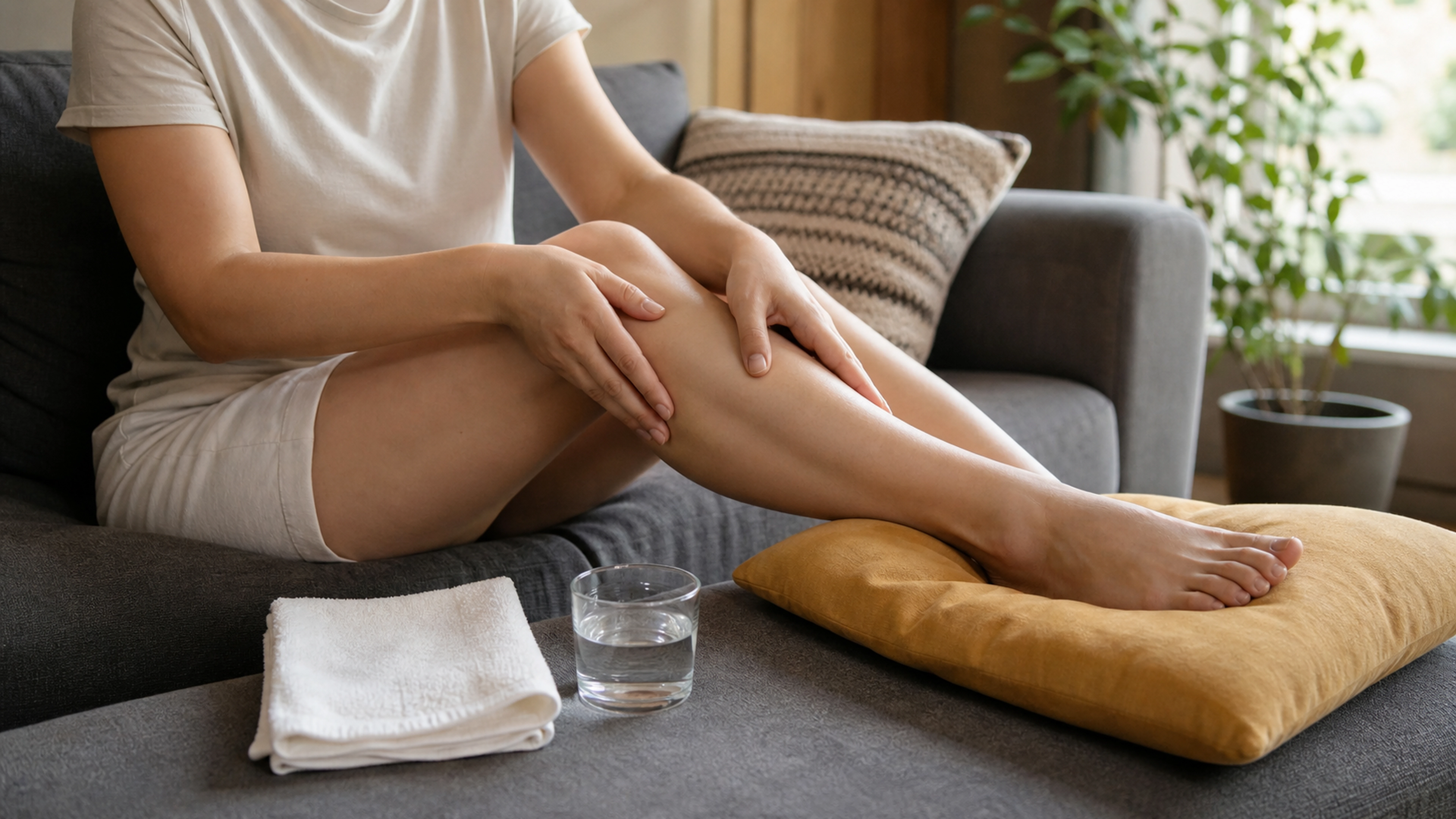 Illustration éditoriale pour l’article « Phlébite traitement naturel : nos solutions pour vos jambes »