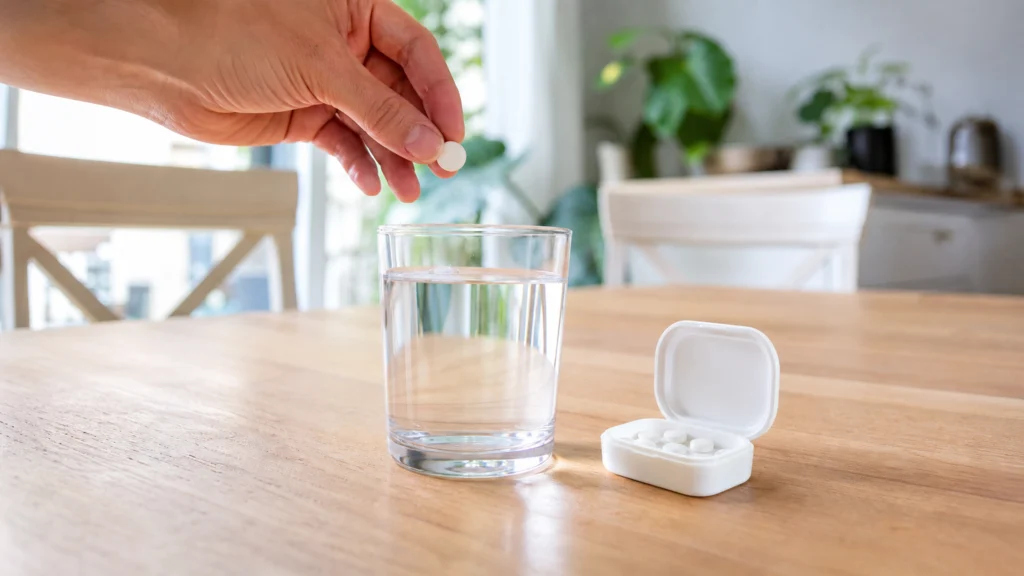 Illustration éditoriale pour l’article « Bien utiliser votre anti inflammatoire cachet au quotidien »