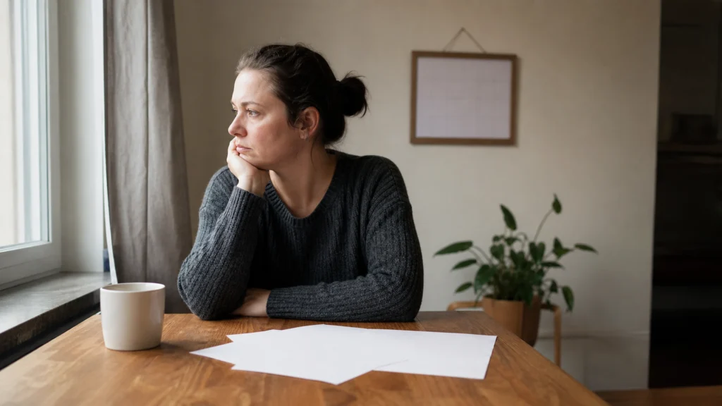 Illustration éditoriale pour l’article « Tout sur la durée d'un arrêt de travail pour dépression »