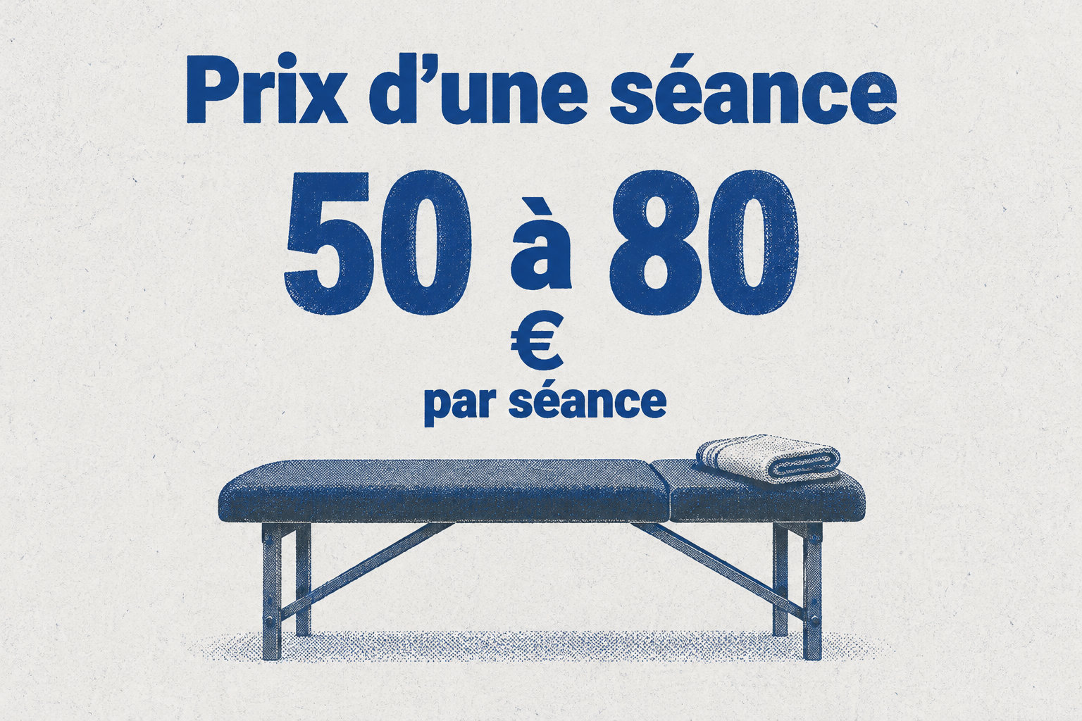 En France, une séance d’ostéopathie coûte généralement de 50 à 80 € par séance.